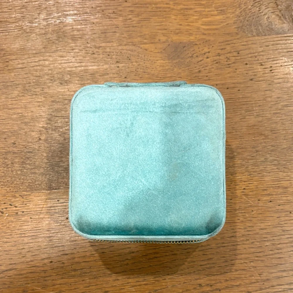 Teal Velvet Jewelry Box